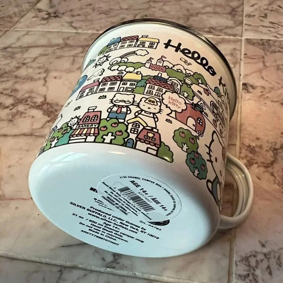 NEW Sanrio Hello Kitty Neighborhood 21 oz Enamel Camper Mug - Picture 7 of 7